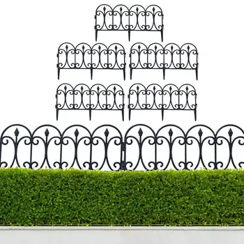 Градински бариера, ограда, 5 бр./компл., подвижни край огради За двор, Открит кант за градината, Косене на трева, Цвете алея, Сватба