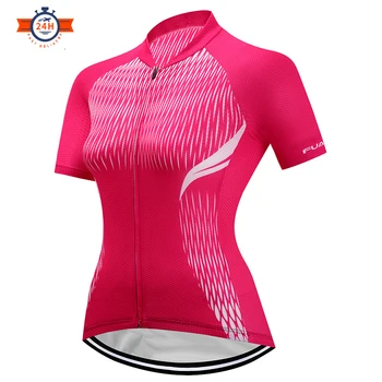 Дамски велосипедна фланелка с къс ръкав, Лятна велосипедна облекло за планински Велосипед, Мотор дрехи, бързосъхнеща дишаща облекло