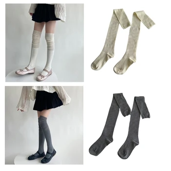 Дамски чорапи до бедрото, топли чорапи над коляното, Обикновена Чорапогащи, Гамаши, Чорапи с дрямка JK