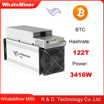 Действителната снимка от склада Нов Whatsminer M50 122TH/s 3416W SHA-256 114T 118T Asic-миньор БТК Bitcoin Миньор