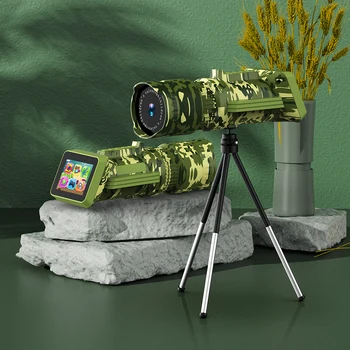 Детски Монокуляр HD 1280x720, монокулярная камера, 2.0-инчов екран, 2000 mah, образователна играчка за къмпинг, разходки
