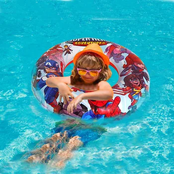 Детско надувное пръстен за плуване, Детски кръг на подмишниците, Детски красив плаж, басейн, Кораби пръстен за плуване, за подарък на детето си за рождения ден на 3-6 години
