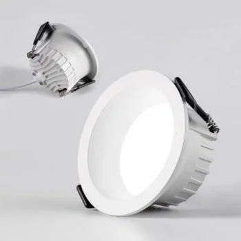 Димиране на led лампа с антирефлексно покритие AC85-265V 5 W 7 W 9 W И 12 W 15 W 18 W 24 W алуминиева лампа-прожектор за вътрешно осветление