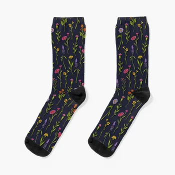 Доброто диви цветя - чорапи с пъстър цветен модел, спортни чорапи за голф, хокей баскетболни чорапи