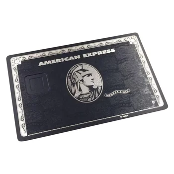 Достъпни лазерни Мат метални кредитни карти Visa Bla Blank С магнитна лента и канавкой за чип Поддържат печат на лични името на go