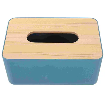 Дървена Кутия-Органайзер Хартиена Кутия С капак на дървена Прост Държач За Кърпички Аксесоари за баня Калъф За съхранение на салфетки