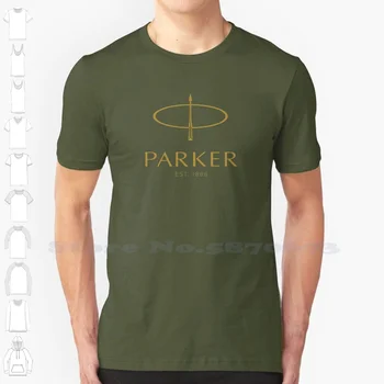 Ежедневни градинска облекло с логото на Паркър, тениска с графичен лого, тениска от 100% памук