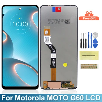 Екран за Motorola Moto G60 PANB0001IN PANB0013IN PANB0015IN LCD дисплей на Цифров Сензорен екран с Рамка при Събирането на Moto G60