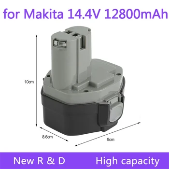 За Makita 14,4 v NI-MH 12800 ма Сменяеми батерии за Makita 14,4 v PA14 1420 1422 1433 1434 1435 1435F 192699-A