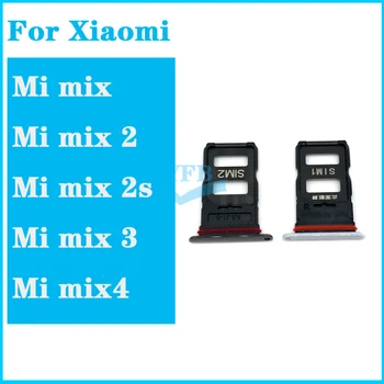 За Xiaomi Mi Mix 2 2s 3 и 4 Притежателят на тавата за sim-карти и SD Слот Адаптор Дубликат част