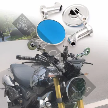 За YAMAHA DT125R FJ-09 Force155 FZX750 Мотоциклетни Огледала за обратно виждане Fazer, Кръгли Ретро Странични Огледала за обратно виждане, Алуминиеви Аксесоари