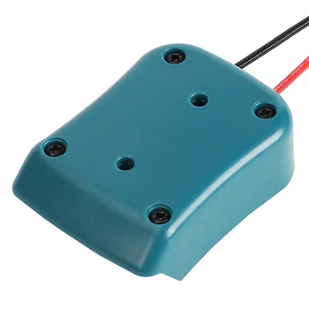 Зарядно устройство за закрепване на акумулатора 10,8 В-12, жак захранване с кабели 14Awg, конектори, адаптер, инструмент за батерии Makita, направи си сам, синьо-зелен