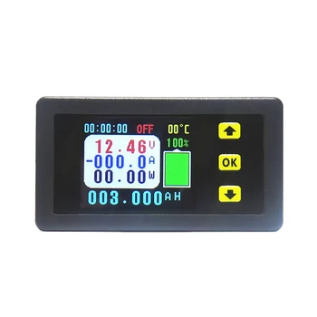 Измерване на напрежение и ток VA7510S, 100A Амперметър за постоянен ток 6-75 В/0 В-120 В, Волтметър, монитор на изходния сигнал, заряд и разряд на батерията