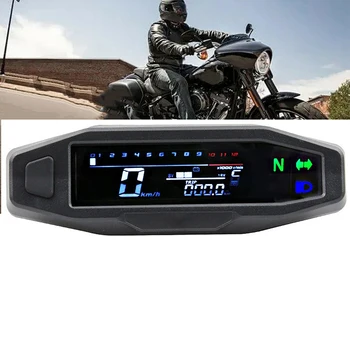 Измерване на скоростта на мотоциклета, Универсален LCD дигитален Брояч километраж, оборотомер Мотоциклет, Измерване на разхода на гориво