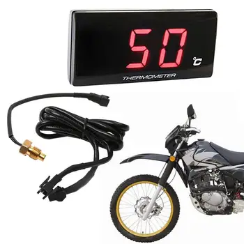 Измерване на температурата на мотоциклет Влагомер Удобен Цифров датчик за температура на водата от влага Аксесоари за велосипеди