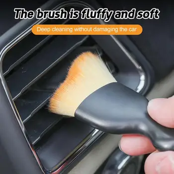 Инструмент за почистване на вътрешността на колата Лесно Преносима Четка за премахване на прах Автомобили Четка за почистване на изхода на климатика Auto Джаджи