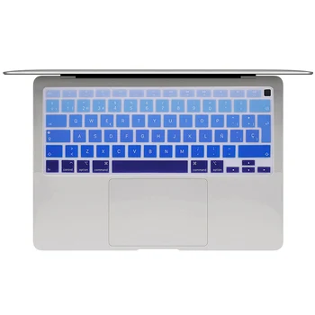 Испански език за MacBook Air 13 инча A2179 2020 2021 с Touch ID и силиконовата клавиатура Air M1 A2337 с защитен калъф