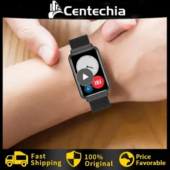 Каишка за часовник Унисекс, смарт часовник, устойчив на пот, взаимозаменяеми каишка от неръждаема стомана, мека за Huawei Watch, подходящ каишка за часовник, водоустойчив