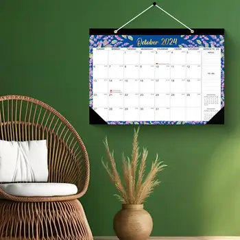 Календар от дебела хартия в 2024 година Стенни календари на съвсем малък, Трайни Проектанти на месец, Списъци със задачи, Коледни подаръци за организиране на