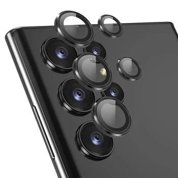Капачка за обектива на камерата от закалено стъкло, от алуминиева сплав за Samsung Galaxy S22 Ultra 5G Ремонт на капака на обектива на камерата на телефона е Дубликат част