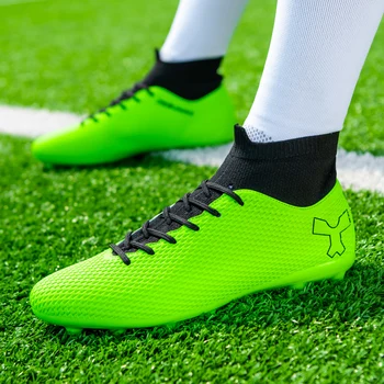 Качествена футболни обувки, футболни обувки, Messi Здрави, леки и удобни футболни обувки Улични оригинални маратонки за мини-футбол с шипове на Едро
