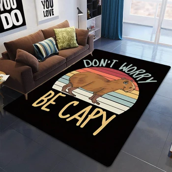 Килим Capybara Club за всекидневна, декориране на дома, диван, маса, подложки с голяма площ, противоскользящий подложка за спални, подложка за детска стая