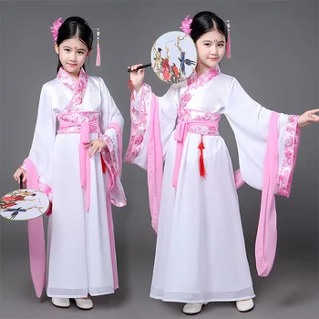 Китайски детски нова година Коледна доброто карнавалния костюм на Принцеса за Хелоуин костюм за малките момичета, рокля