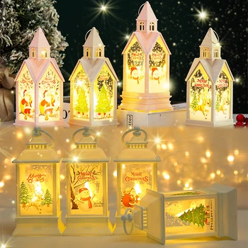 Коледна Led Лампа За Дома, Украси За Коледната Елха, Led Лампа, Коледни Светещи Декорации, Подаръци За Деца,...