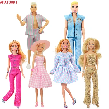 Комплект дрехи от Филма за Мода За кукли Кен, Топ, Панталон, Рокля, гривна, колие, Шапка, Обувки, Облекло за кукли Барби, Аксесоари, детски играчки