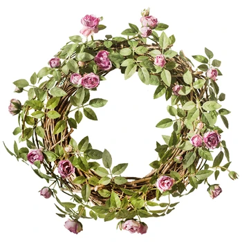 Коприна Роза Изкуствени Цветя, Лоза Оформление на Сватбени Гирлянди Открит градина Вътрешната Стена на Началната Стая на Коледна Украса Аксесоари
