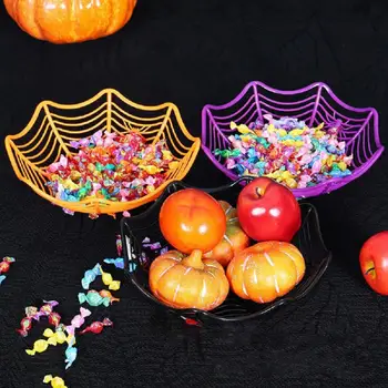Кошница за плодове под формата на паяжина, купа за плодове, многофункционална изискана кошница за шоколадови бонбони, украса за парти