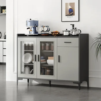 Кухненски шкаф, Луксозен шведска маса, Модерни шкафове, Дървена бюфет за съхранение на Гардероб за дневна, Мобилни мебели за дома Cucina SR50CG