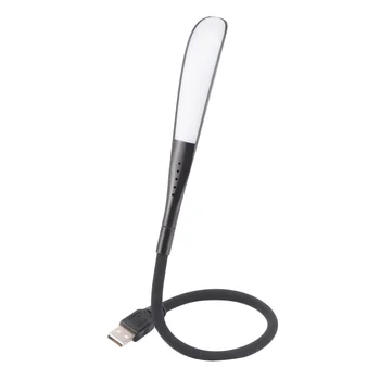 Лампа със сензорен контрол USB Night Light Лампа за Спални Практически Лампа За Лаптоп LED Light (черен)