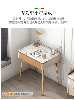 Лесен Луксозен Малко бюро Нощно шкафче за спалня Модерен минималистичен компютърна маса за учене
