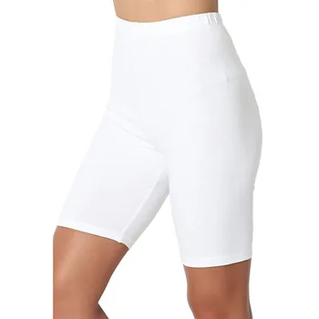 Летни Секси Прости обикновена къса гамаши, Елегантни, Ежедневни Бели панталони за йога на бретелях За жени, шорти-участък с висока талия