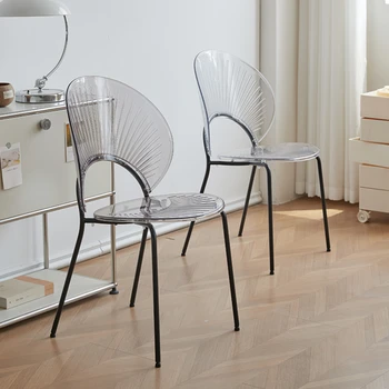 Мебели в скандинавски стил, Удобен стол-мивка, маса за Хранене, стол, Штабелируемое съхранение, спестява място, Дизайнерски стол, лесен за почистване
