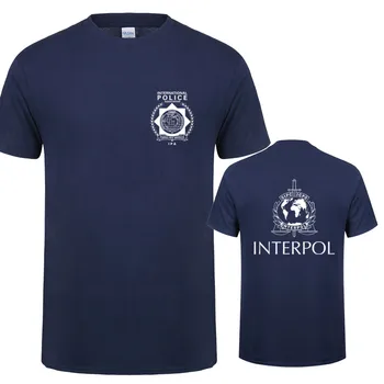 Международна Тениска За Мъже, Тениска на Интерпол, Мъжки Готини Тениски С Къс ръкав