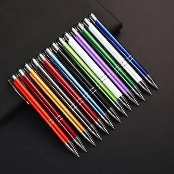 Метална Проста 20pcs галванична химикалка писалка креативна проста многоцветен двигателят е с мазителна писалка метална Химикалка писалка офис дръжка