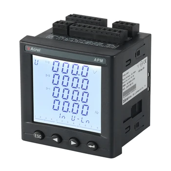 Многофункционален брояч на енергия APM800 Поддържа 66 видове аларми и 16 от външни събития (SOE), всяка с 16 на записите на събитията
