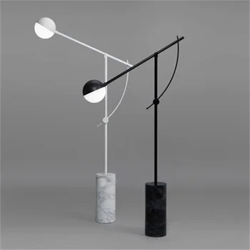 Модерен Дълъг, Стоящ Лампа LED Art Creative Мрамор под лампа Минимализъм Всекидневна Декор Студио Electric Лампиона