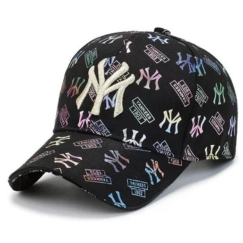 Модерна бейзболна шапка за жени и мъже, лятна Солнцезащитная шапка с бродирани букви, Дамски Мъжка бейзболна шапка с твърда козирка, Шапки възстановяване на предишното положение