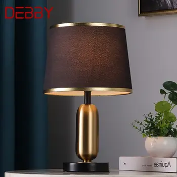 Модерна настолна лампа DEBBY LED Nordic Creative, черното злато, лесен малка странична лампа, декорация за дома, хол, спалня