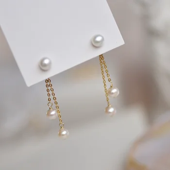 Модерни Перлени обеци за жените, висящи обеци с перлената пискюл, Темпераментни дълги обеци, украси за сватбени партита
