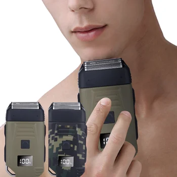 Мъжки машина за бръснене на плешив, Мощен електрически тример, зареждане чрез USB, Водоустойчив LCD дисплей, Професионален инструмент