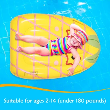 Надуваем детски плаващ редица, оборудване за практикуване на плуване на открито, Преносим басейн с плодов модел, плувки с дръжка