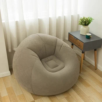 Надуваем диван, Големи Сферични столове, Флокированный PVC Шезлонг, Преносим чанта за сядане, мебели за всекидневна