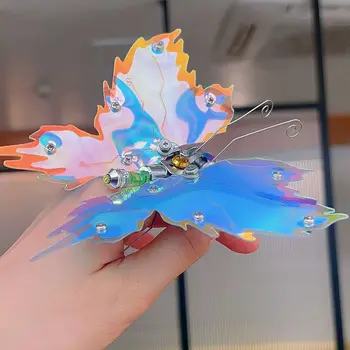 Нов DIY 3D метален пъзел, ръчна цветна модел на Пеперуда, строителни комплекти, Пъзели, играчки за момичета, подаръци за рожден Ден
