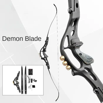 Нов ILF Универсален интерфейс MeiLie Reversible Bow Demon Blade 30-50 паунда Извит лък за стрелба с лък на открито