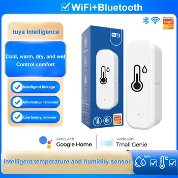 Нов Sasha WiFi/Zigbee Интелигентен Детектор за температура и влажност, Датчик за Влажност, Интелигентен дом, сигурност, Работа С Алекса Google