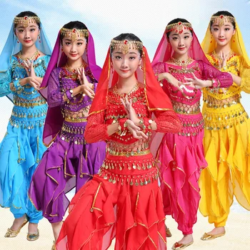 Нов костюм за индийски танци, Женски костюм за танци, Детски костюм за изяви в Синцзян Times